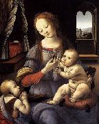 LORENZO DI CREDI Madonna with the Christ Child and St John the Baptist oil painting artist